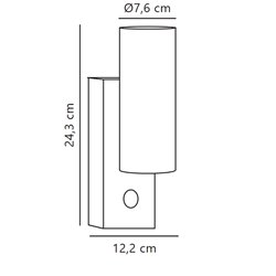 Nordlux Tin Maxi [IP54] wall lamp - Outdoor