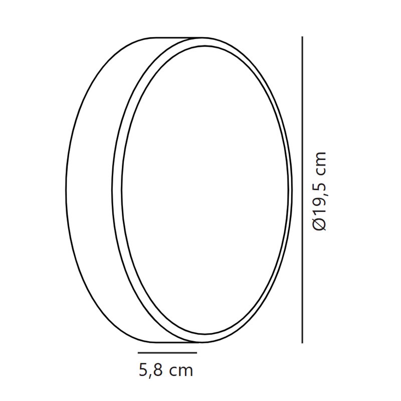 Nordlux Oliver [IP54] Rond 20 Wandlamp - Outdoor