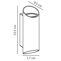 Nordlux Nico [IP54] Round 22 wall lamp - Outdoor