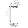 Nordlux Nico [IP54] Round 22 wall lamp - Outdoor