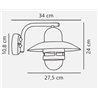 Nordlux Nibe [IP54] wall lamp - Outdoor