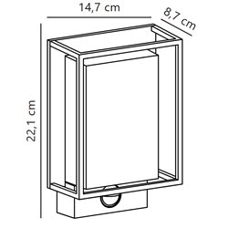Nordlux Nestor sensor [IP44] wall lamp - Outdoor