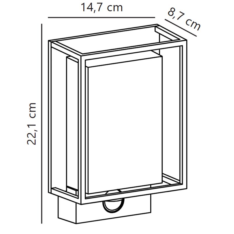 Nordlux Nestor sensor [IP44] Wandlamp - Outdoor