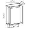 Nordlux Nestor sensor [IP44] wall lamp - Outdoor
