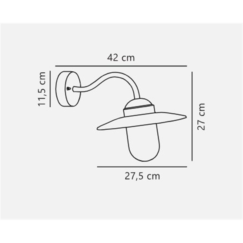Nordlux Luxembourg Sensor [IP54] Wandlamp - Outdoor