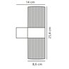 Nordlux Kyklop Ribbel [IP54] wall lamp - Outdoor
