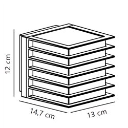 Nordlux Fluctus 13 [IP44] wall lamp - Outdoor