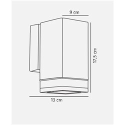 Nordlux Elm Up [IP44] wall lamp - Outdoor