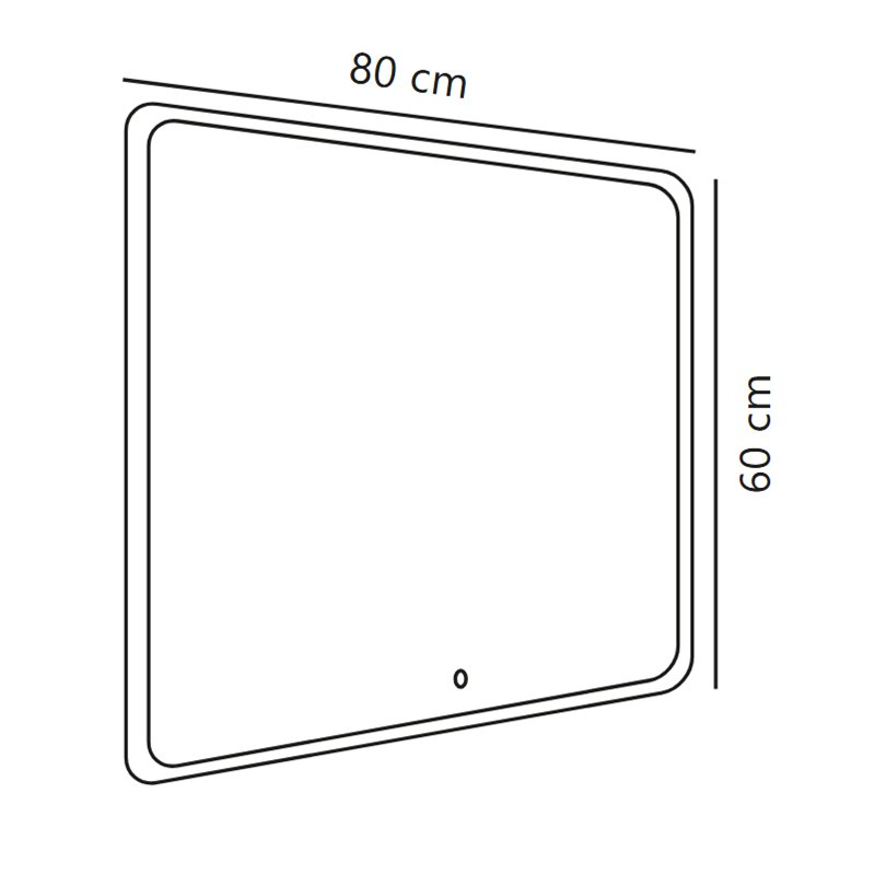 Nordlux Dovina Rechthoek 80x60 [IP44] Wandlamp