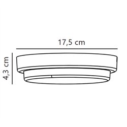 Nordlux Cuba Energy Round [IP54] wall lamp - Outdoor