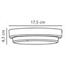 Nordlux Cuba Energy Round [IP54] wall lamp - Outdoor