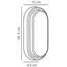 Nordlux Cuba Energy Oval [IP54] wall lamp - Outdoor