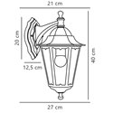 Nordlux Cardiff Down [IP44] Wandlamp - Outdoor
