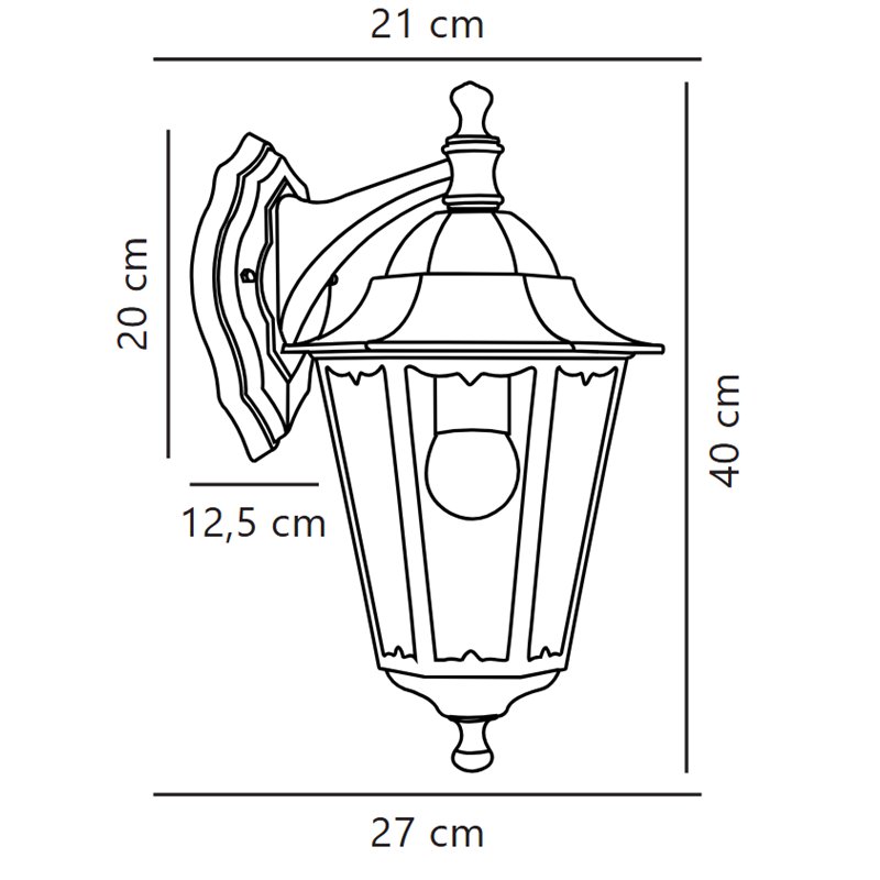 Nordlux Cardiff Down [IP44] Wandlamp - Outdoor