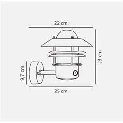 Nordlux Blokhus Sensor [IP54] wall lamp - Outdoor