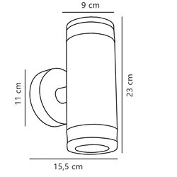 Nordlux Birk [IP44] wall lamp - Outdoor