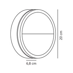 Nordlux Ava Smart [IP54] wall lamp - Outdoor