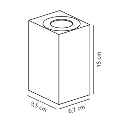 Nordlux Asbol Kubi [IP44] wall lamp - Outdoor