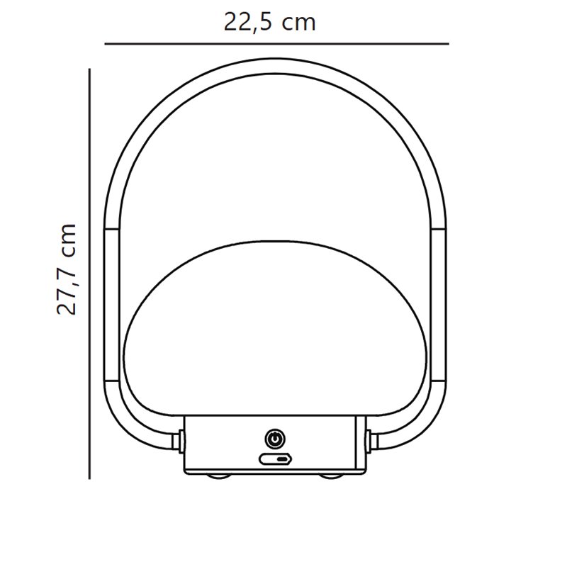 Nordlux Sponge 20 To Go [IP65] 3-step Dim Battery Tafellamp - Outdoor