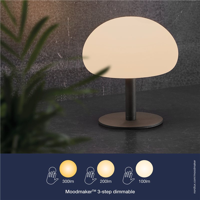 Nordlux Sponge 20 [IP65] 3-step Dim Battery Tafellamp