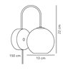 Nordlux Franca 13 wall lamp