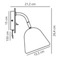Nordlux Fleur 15 Wandlamp