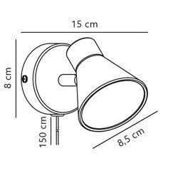Nordlux Eik 9 wall lamp