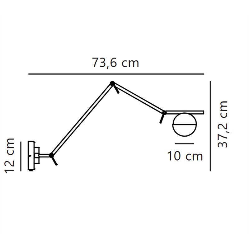 Nordlux Contina 10 Wandlamp