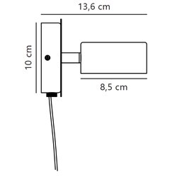 Nordlux Clyde 8 3-step Dim wall lamp