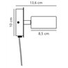 Nordlux Clyde 8 3-step Dim wall lamp