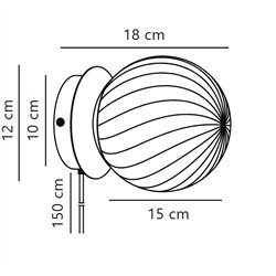 Nordlux Chisell 15 wall lamp