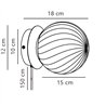 Nordlux Chisell 15 wall lamp