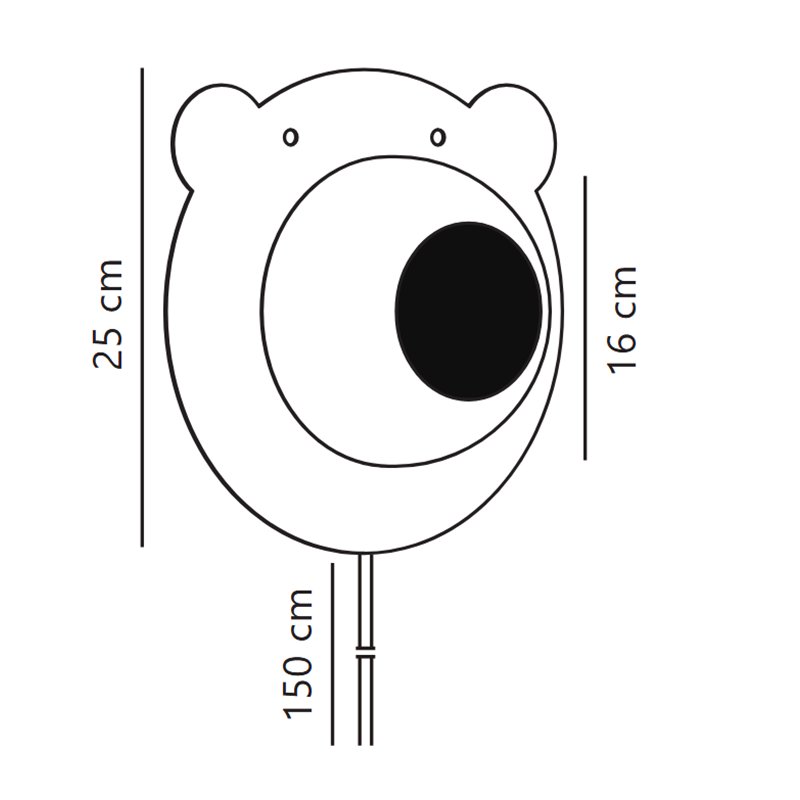 Nordlux Bruna Bear Wandlamp