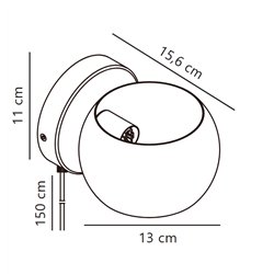 Nordlux Belir 16 wall lamp