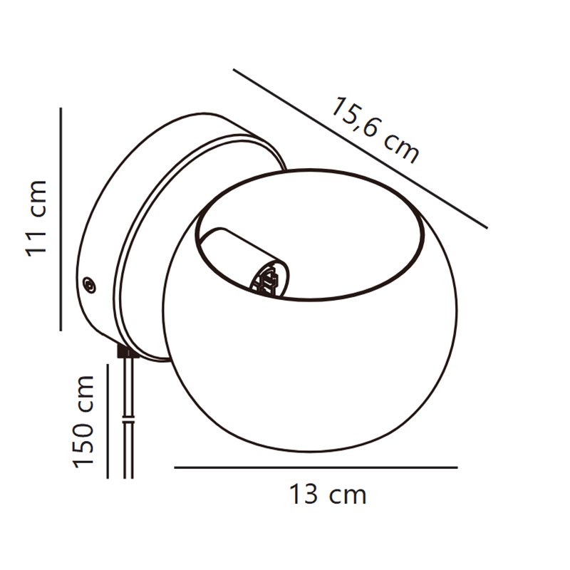 Nordlux Belir 16 Wandlamp