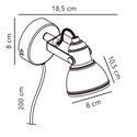Nordlux Aslak 8 Wandlamp