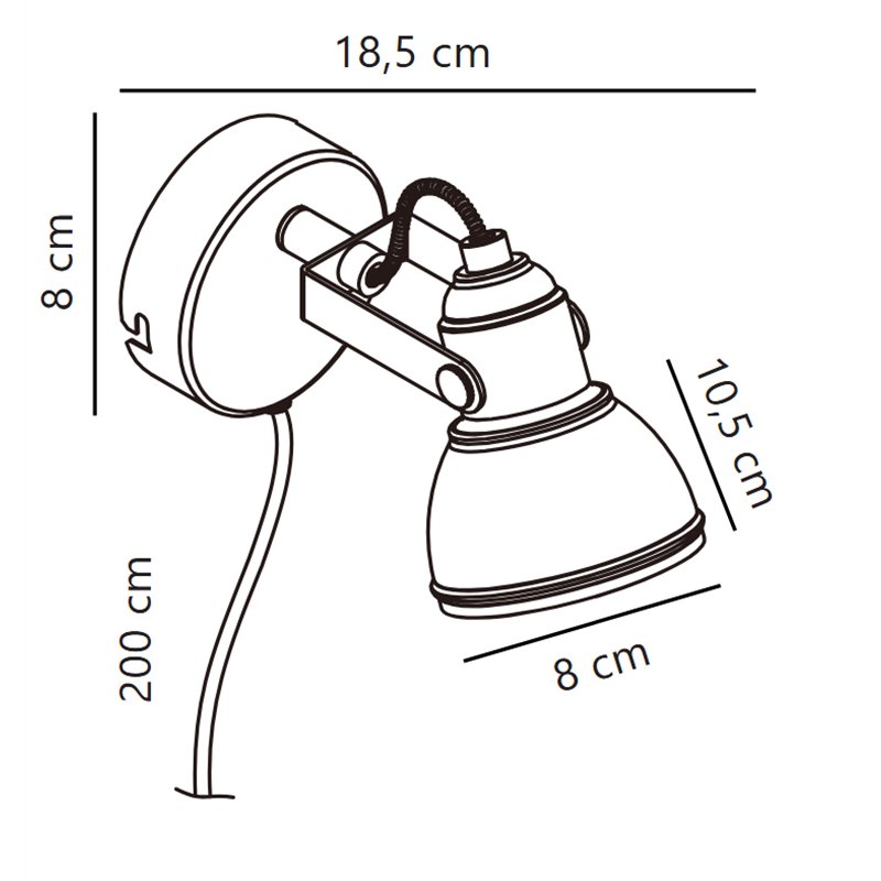Nordlux Aslak 8 Wandlamp