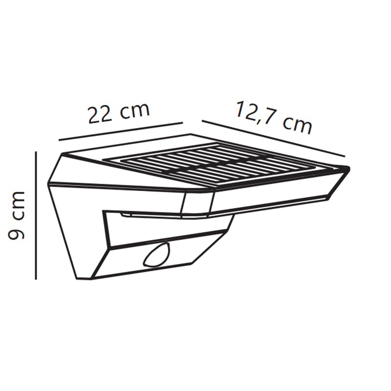 Nordlux Agena Solar Sensor [IP44] Wandlamp - Outdoor