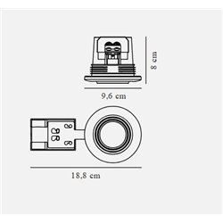 Nordlux Umberto [IP44] recessed spot