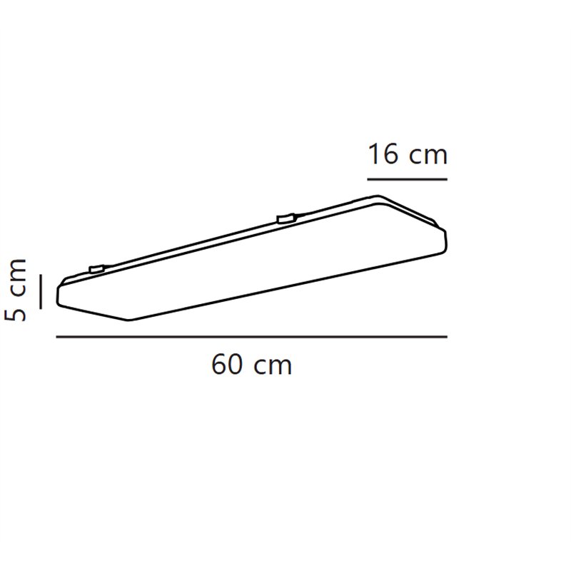 Nordlux TRENTON 23 ceiling light 23W/120°, non-dimmable, IP20 white Plafondlamp