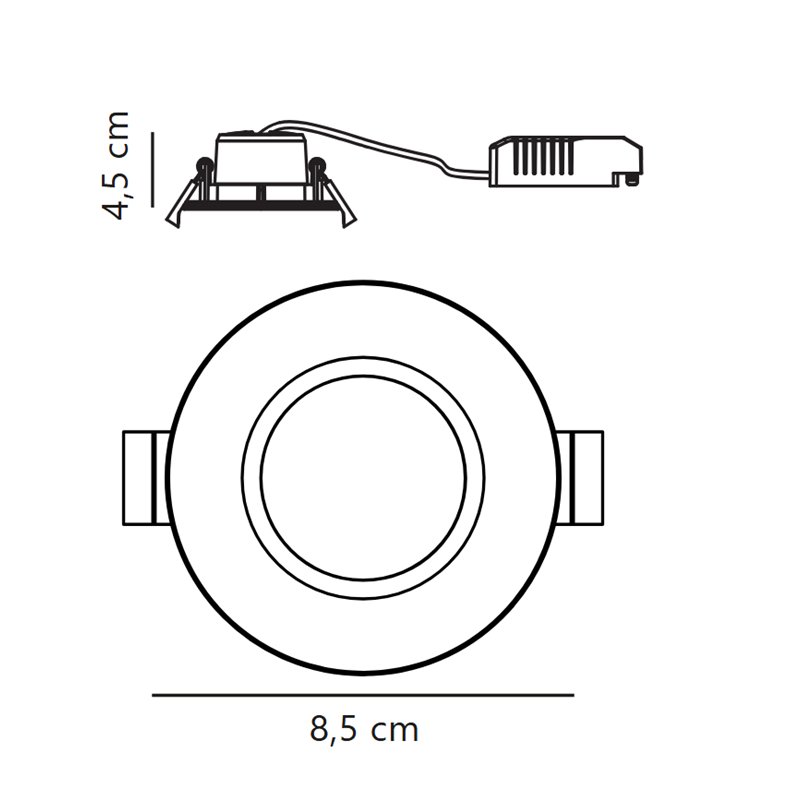 Nordlux Tiaki [IP65] 2-Step 2700/4000K Inbouwspot
