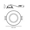 Nordlux Tiaki [IP65] 2-Step 2700/4000K recessed spot