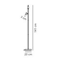 Nordlux Omari 3 Touch Dim - 2 Vloerlamp