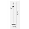 Nordlux Omari 3 Touch Dim - 2 floor lamp