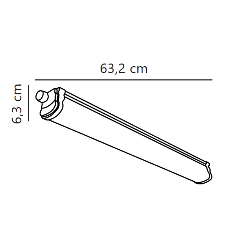 Nordlux Oakland 60 [IP65] Plafondlamp