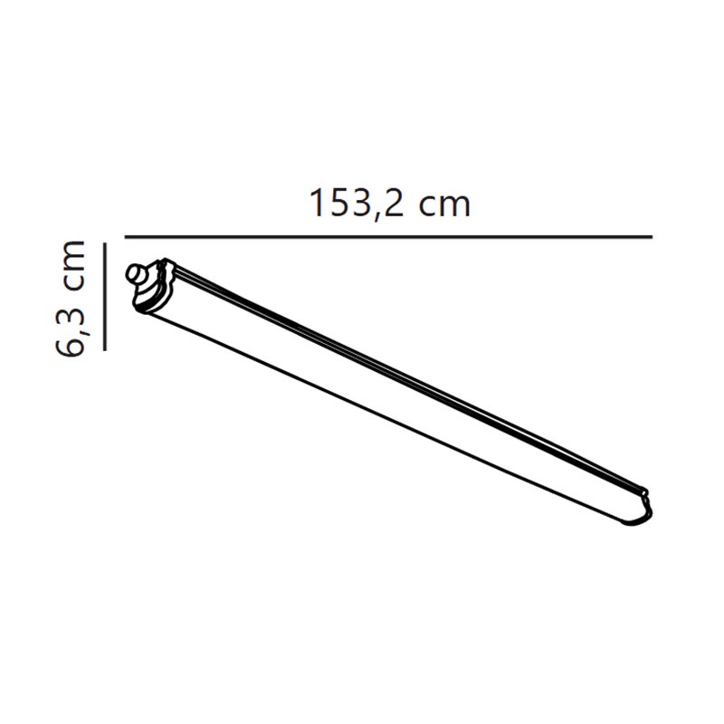 Nordlux Oakland 150 [IP65] Plafondlamp