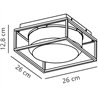 Nordlux Griffin 26 [IP44] ceiling lamp - Outdoor