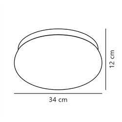 Nordlux Foam 34 [IP44] ceiling lamp