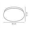 Nordlux Foam 34 [IP44] ceiling lamp