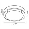 Nordlux Desi 28 [IP44] ceiling lamp - Outdoor